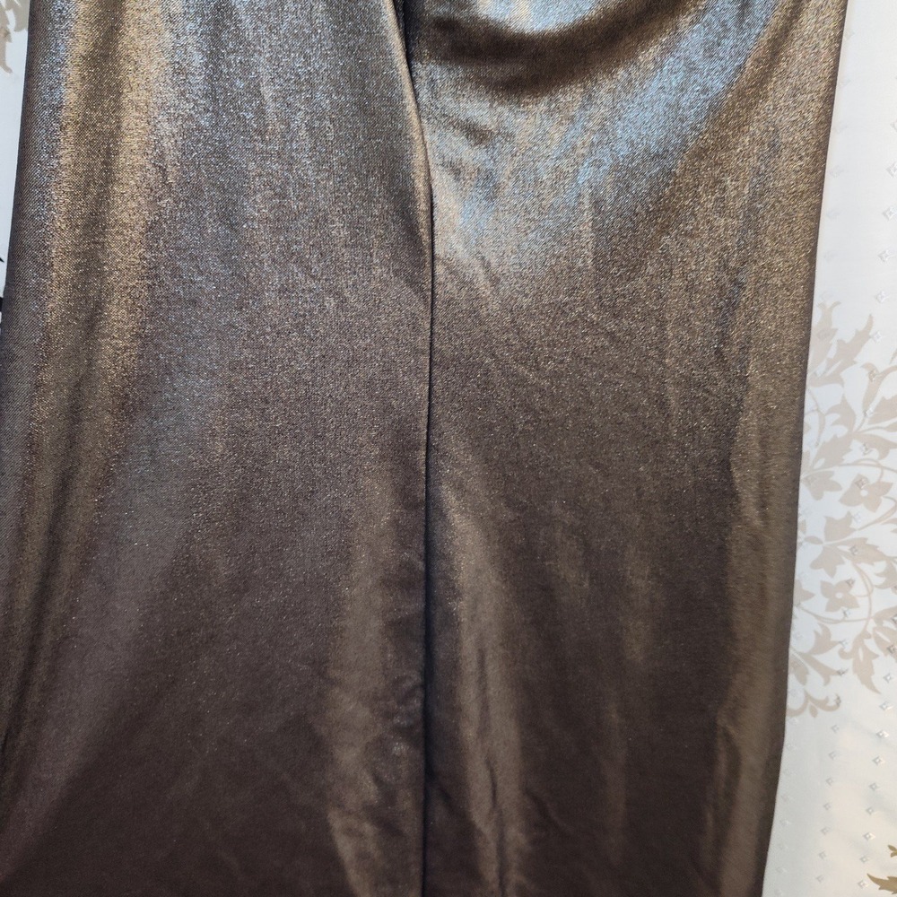 Vince Camuto Silver Chrome One Shoulder Dress Size 4 - Picture 6 of 8